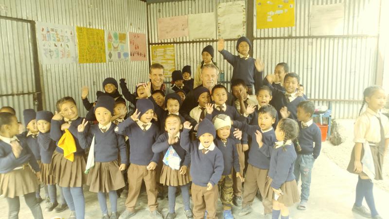 Orphan school in Himalayan mountains that we ministered in and now support!